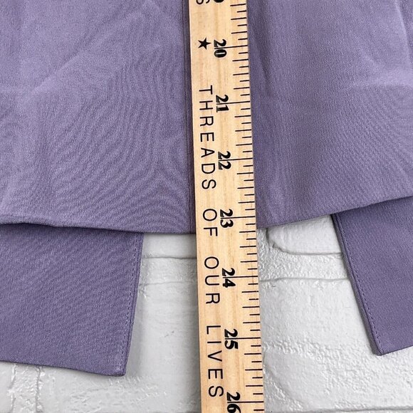 Josephine Chaus 3Pc Set Women Medium Purple Floral Jacket Cardigan Top Silk - Picture 12 of 16